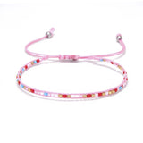 Handmade Bohemian Seed Beads Bracelet Hand Rope Ethnic Style Colorful Adjustable Miyuki Fashion Jewelry for Women Men