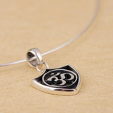 Buddism Real Pure 925 Sterling Silver Women Om Mani Padme Hum Pendant Amulet Handmade Floating Lockets Vintage Jewelry - GQTORCH Jewelry