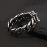 925 Sterling Silver Twisted Braided Ring with White Zircon Shining Square Shaped Thai Silver Color Retro Vintage Fashion Jewelry