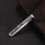 Vintage 925 Sterling Silver Nordic Viking Rune Month Necklace for Men Women 60cm Adjustable Rope String - GQTORCH Jewelry