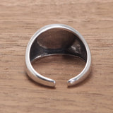 Guaranteed 925 Sterling Silver Minimalist Plain Ring Men and Women Adjustable Simple Beautiful Exquisite Jewelry