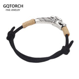 Handwoven 999 Sterling Silver Charm Lucky Red String Bracelet Dragon Men and Women's Jewelry - GQTORCH Jewelry