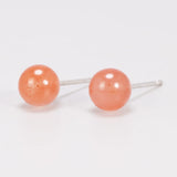 Simple Natural Strawberry Balls Earrings 925 Sterling Silver Earings Fashion Jewelry