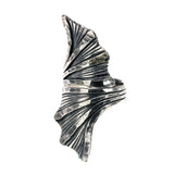 Handmade Exaggerated Real Pure 999 Sterling Silver Large Rings For Women Plant Flower Leaves Shaped Vintage Rings Fine Jewelry - GQTORCH Jewelry
