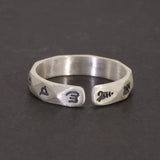 Real 925 Sterling Silver Buddhist Six Characters Mantra Rings for Women and Men Simple Classic Fashion Jewelry