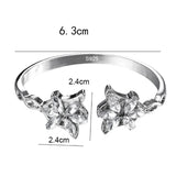 Genuine S925 Sterling Silver Arwen Bangle Bracelet for Ladies Women Inlaid Zircon Movie Jewelry