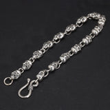 925 Sterling Silver Skull Chains Necklaces Bracelets for Men Women Original Retro Punk Thai Silver 925 Jewelry Necklace