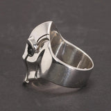 Real Solid 925 Sterling Silver Spartan Helmet Ring for Men Warrior Creative Craft Design Biker Jewelry Gift Exaggerated Large - GQTORCH Jewelry