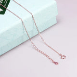 S925 Sterling Silver Necklace for Women Simple Fashion Snake Chain Elegant Female Jewelry