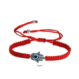 Hand Braided Lucky Red String Charm Bracelet Women Men Blue Evil Eye Round Beads Bracelet NAZAR BONCUK Friendship Jewelry - GQTORCH Jewelry