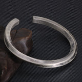 999 Sterling Silver Mobius Twisted Cuff Bracelets & Bangles For Men And Women Vintage Handcrafted Viking Jewelry