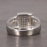 Real Silver Mens Rings Micro Pave Cz Anniversary Mens Wedding Rings Best Gift - GQTORCH Jewelry