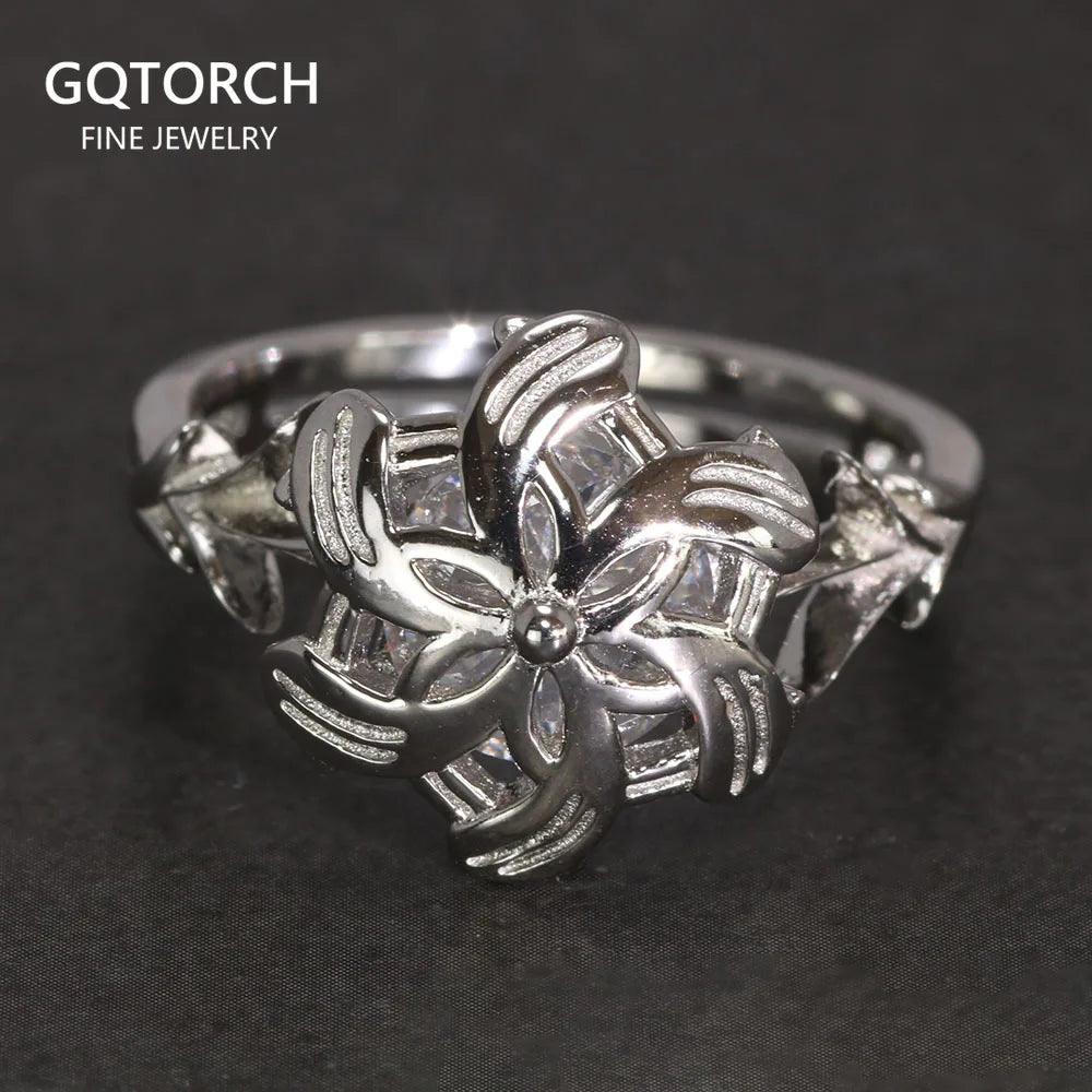 Genuine 925 Sterling Silver Ladies Ring The Galadriel Nenya Zircon