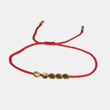 Handmade Tibetan Copper Bead Lucky Rope Bracelet & Bangles Adjustable String For Men And Women Wax Thread Bracelets - GQTORCH Jewelry