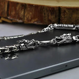 Original Handmade 925 Sterling Silver Dragon Scales Necklaces Sweater Chain or Bracelet For Men - GQTORCH Jewelry