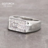 Sterling Silver Engagement Rings Micro Pave Cz Hip Hop Pinky Designer Wedding Rings Fine Jewellery