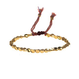 Handmade Tibetan Copper Bead Lucky Rope Bracelet & Bangles Adjustable String For Men And Women Wax Thread Bracelets - GQTORCH Jewelry