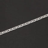 925 Sterling Silver Flat Mariner Chain Bracelet for Men Women 3mm Thin Bracelet Simple Classic Trendy Party Jewelry Gift