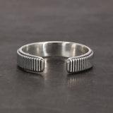 Original Design Ring Women's Simple 925 Sterling Silver Adjustable End Ring Retro Jewelry