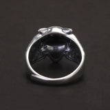 925 Sterling Silver Tiger Head Ring for Men Retro Punk Rock Gothic Adjustable Biker Jewelry Accessories Party Gift