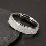 Real Pure 925 Sterling Silver Rings for Women and Men Rough Surfaced Shinning Simple Couple Ring Wedding Band for Lovers