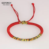 Lucky Hand Knotted Rope Bracelet for Men and Women Chinese Red Rope Bracelet