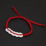 Handmade Braided Red Rope Lucky Bracelet Women Men 999 Sterling Silver Five Coins Money Wealth Charm Chinese Fengshui Jewelry