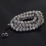 Sanskrit Six Words Engraved Buddha Bracelet OM Mala Beads Bracelets For Men And Women Mantra Prayer Buddhism Jewelry