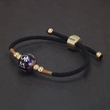 999 Fine Silver Six Words Mantra Bead Braided Black Rope Bracelet for Women Men Antiqued Retro Lucky Bracelet Amulet Jewelry - GQTORCH Jewelry