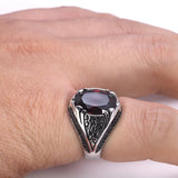 Guaranteed 925 Silver Rings Luxury Turkish Jewellery For Men And Women With Zircon Stone Retro Vintage Rings In Fijne Sieraden