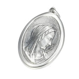 925 Sterling Silver Vintage Men and Women Pendant Necklace Fashion Virgin Mary Couple Pendant Religious Christian Faith Jewelry