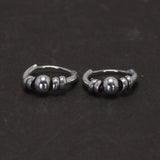 10mm Ear Bone Earrings 925 Sterling Silver Hoop Earrings For Women Ear Buckle Small Earlobe Earrings Mens Retro Punk Jewelry