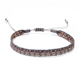3pcs/set 999 Pure Silver Heart Sutra Twisted Cuff Bangle Ethnic Tibetan Buddhist Lucky Braided Fabric Bracelet Vintage Jewelry