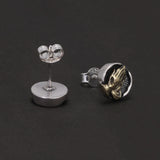925 Sterling Silver Retro Stud Earrings Cross Sun Praying Hands Evil Eye Ear Studs Vintage Fashion Jewelry