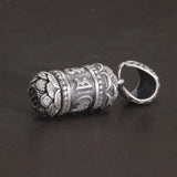 990 Thai Silver Mantra Pendant For Women And Men Buddhist Gawu Box Engraved Lotus Flower Six Words Fine Jewelry - GQTORCH Jewelry