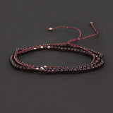 Handmade Natural Stone Small Beaded Bracelet for Women Men Adjustable Bohemia Delicate Daily Wristband Jewelry Clearance Sale