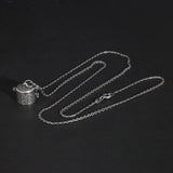 Real 925 Sterling Silver Vintage Jewelry Braid Rattan Pendant Necklace Openable Men Women Prayer Gawu Box Buddha Jewelry