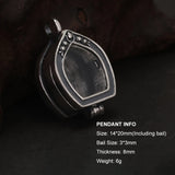 Real S925 Silver Tibet Gawu Box Necklace Antique Openable Locket Photo Pendant for Women Men Party Jewelry Gift