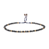 Natural Crystals Bracelet for Women Marcasite Multifaceted Beaded 925 Sterling Silver Bracelet Adjustable Yoga Jewelry - GQTORCH Jewelry