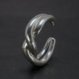 Guaranteed 100% 925 sterling silver ring for men and women with twist shape engagement adjustable jewelry