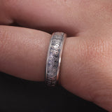 999 Pure Silver Feng Shui Good Luck Ring for Women Men Chinese Calligraphy Character Fu Blessing Adjustable Vintage Jewelry