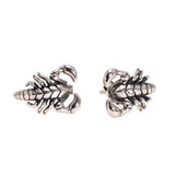 Vintage S925 Sterling Silver 3D Scorpion Earrings Men and Women Animal Gothic Punk Thai Silver Fine Jewelry - GQTORCH Jewelry