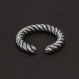 925 Sterling Silver Braided Twisted Ring for Women Adjustable Twist Rope Korean Trending Vintage Fashion Handmade Jewelry