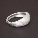 9mm Minimalist Rings for Women Girls Solid 925 Sterling Silver Matt Chunky Ring Hip-hop Punk Style Adjustable Trendy Jewelry - GQTORCH Jewelry