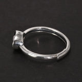 Real 100% Pure 999 Sterling Silver Chinese Ingots Ring for Woman Symbolizes Wealth Adjustable Size