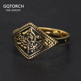 Game Dark Souls Series Ring of Favor Real 925 Sterling Silver with Retro Gold Plated for Men Women Fans Cosplay Jewelry - GQTORCH Jewelry