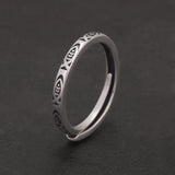 S925 Sterling Silver Fish Ring for Women Girl Adjustable 2mm Ethnic Style Vintage Lucky Ring Trendy Animal Jewelry Birthday Gift