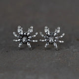 Retro Silver Jewelry S925 Silver Fashion Men and Women Simple Art Design Animal Spider Stud Earrings