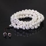Sanskrit Six Words Engraved Buddha Bracelet OM Mala Beads Bracelets For Men And Women Mantra Prayer Buddhism Jewelry