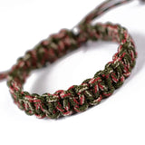 Handmade Braided Rope Bracelet Strong Survival Paracord Bracelet For Military Fan Camping Outdoor Living Skills Men And Women - GQTORCH Jewelry
